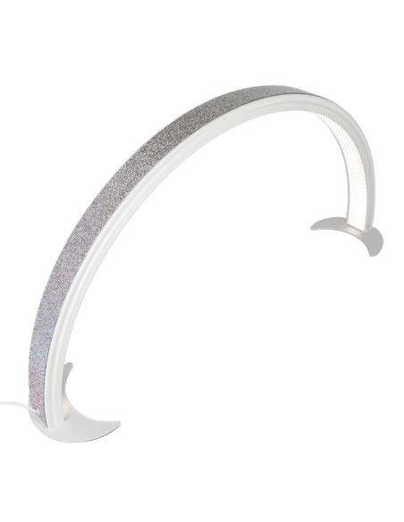 Lampada LED Moon ad Arco 48W in Alluminio Glitter per Estetiste