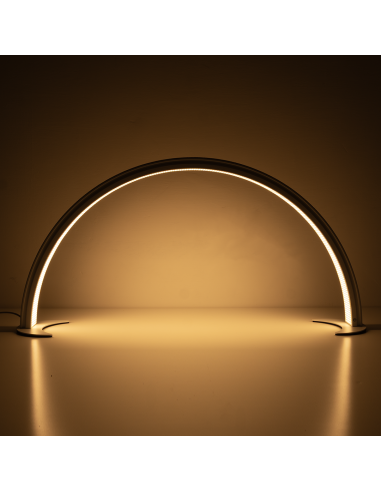 Lampada LED Moon ad Arco 48W in Alluminio Glitter per Estetiste