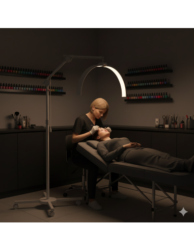 Lampada LED Ultraprofessionale a Mezzaluna per Centro Estetico | 32W