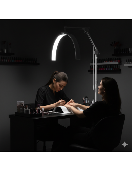 Lampada LED Ultraprofessionale a Mezzaluna per Centro Estetico | 32W
