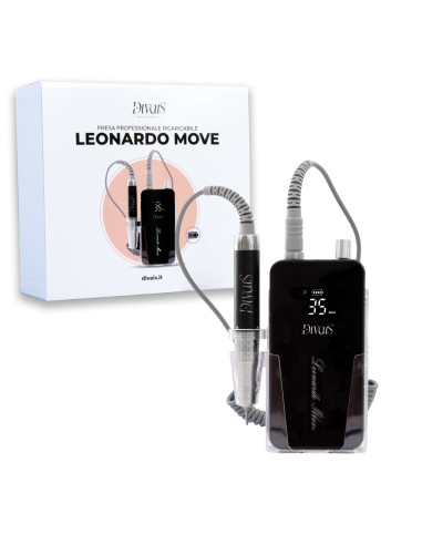 Fresa Unghie Professionale Ricaricabile Leonardo Move – 35.000 RPM, 80W, Torque 4.9Ncm