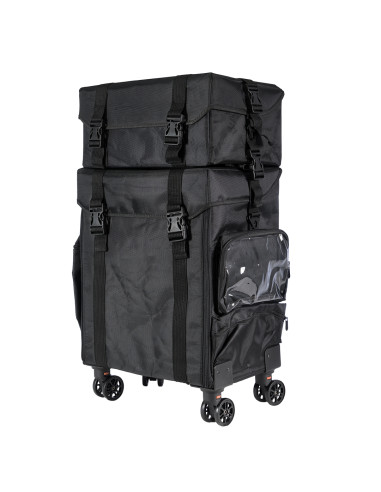 Trolley Estetico Professionale con Ruote e Cassetti Modulari – Valigia Porta Attrezzi per Estetiste e Onicotecniche