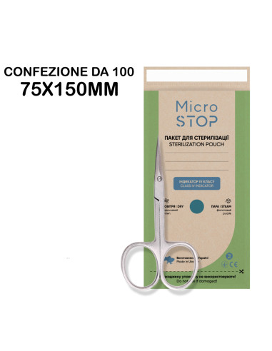 Bustine Sterilizzazione Calore Secco 100pz | Sterilizzatore Estetica