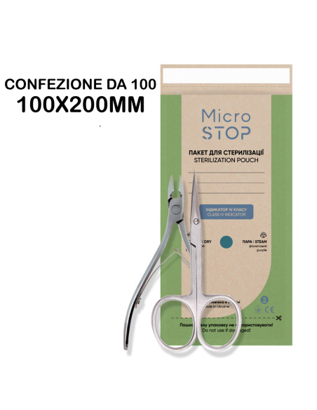 Bustine Sterilizzazione Calore Secco 100pz | Sterilizzatore Estetica