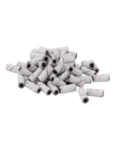Cappucci Abrasivi Monouso Grana 240 con Mandrino per Fresa Unghie | 50 pz