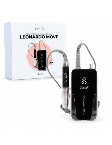 Fresa Unghie Professionale Ricaricabile Leonardo Move – 35.000 RPM, 80W, Torque 4.9Ncm