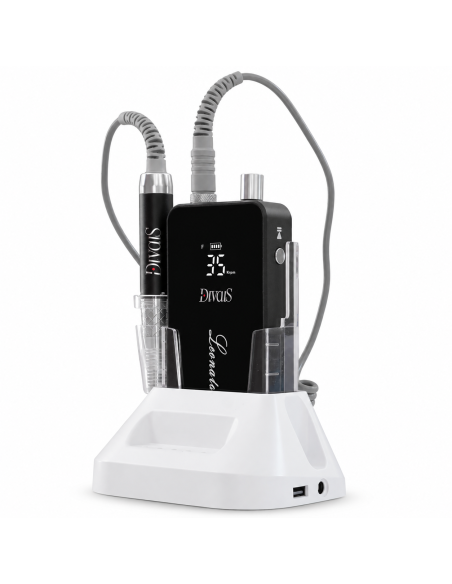 Fresa Unghie Professionale Ricaricabile Leonardo Move – 35.000 RPM, 80W, Torque 4.9Ncm