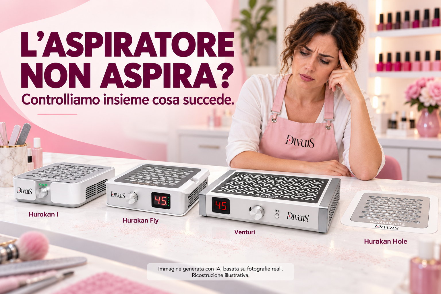 Il tuo aspiratore per unghie non aspira bene? Errori comuni e soluzioni